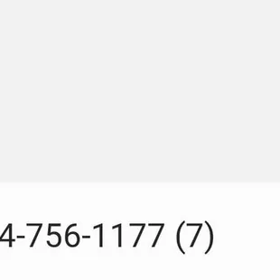 I called 7 times for the food I opened up at home.  They never answered