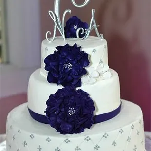 Three Tiered Buttercream with Sugar Pearls &amp; Sugar Paste Peonies.
