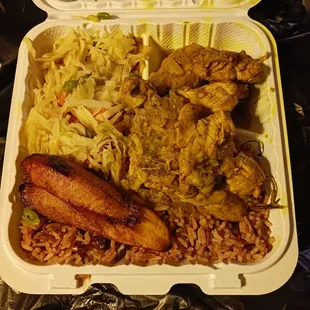 Curry chicken lunch special