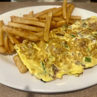 Hangover Omelette French Fries