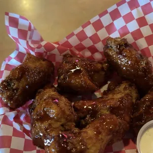 Sriracha Bourbon Wings