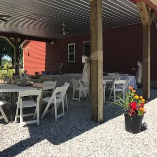 Rehearsal dinner in the pavilion 2018