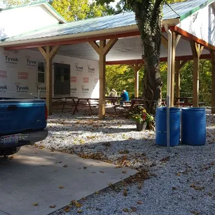 Adding on to the back.