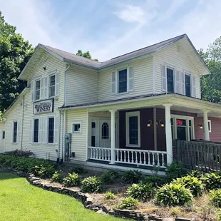 the front of the house
