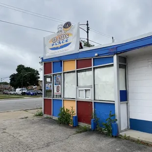 outside