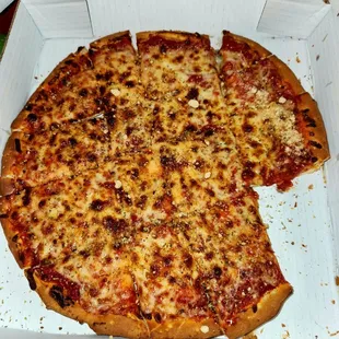 Medium Cheese Pizza - A Good Pie Although I Always Add A Dash Of Oregano And Pinch Of Salt.