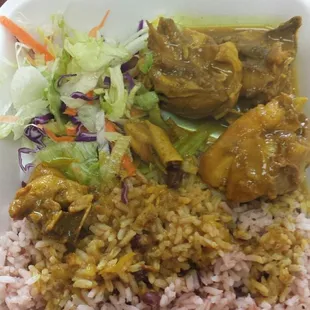 Curry  chicken  lunch special $4.50