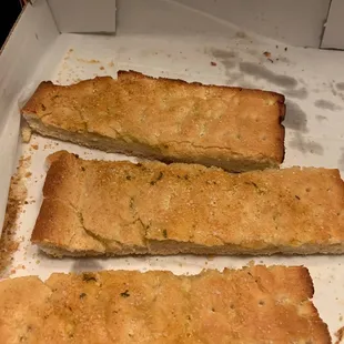 Hard and stale breadsticks