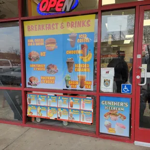 the front of the store