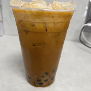a cup of iced coffee