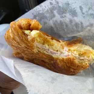 Highly suggested Number 12 on breakfast sandwich menu made fresh and oh so delicious