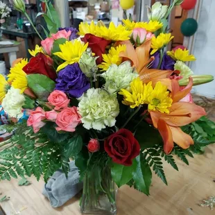 Thank you so much for creating such a beautiful arrangement.