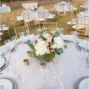 Rustic wedding centerpiece