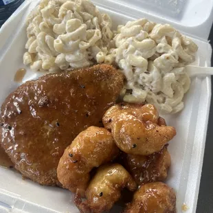 Ahi katsu/ shrimp tempura