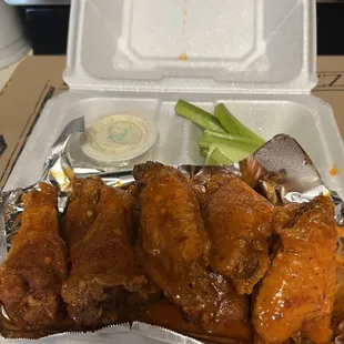 Hot buffalo wings