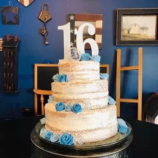 Sweet 16 birthday cake