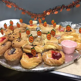 Ordered off the catering menu for a work breakfast. (Halloween decorations are my addition)