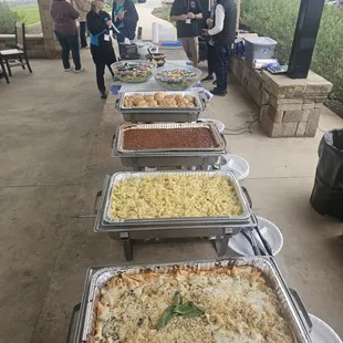 Are pasta bar with five cheese ziti for folly and Bolognese and fresh garlic rolls