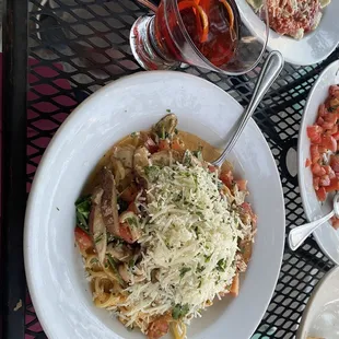 Shiitake Vodka Cream Linguini