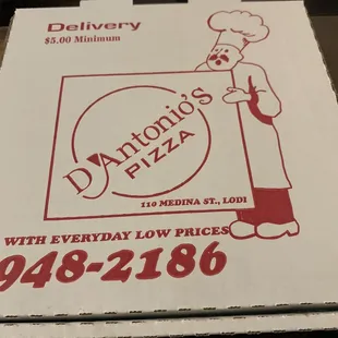 a pizza box
