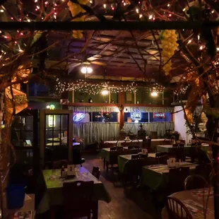 the interior of the restaurant