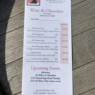 Stop #2 at the Lodi Wine &amp; Chocolate Event. Great chili w/ unsweetened chocolate being served with the wines!