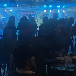 a group of people at a party