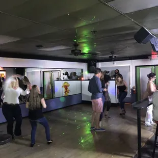 people dancing in a dance studio