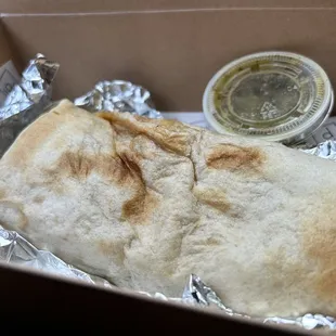 Vegetarian breakfast burrito