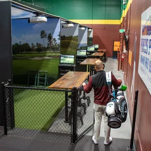 Golf Pro showing up for work