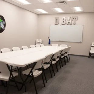 Use our party room for team meetings, birthday or corporate parties, training