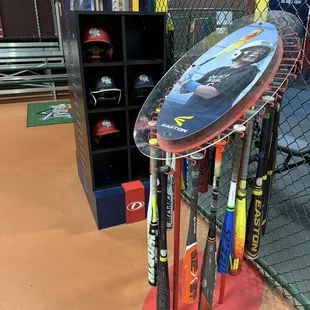 Bats and helmets to borrow if you don&apos;t have your own.
