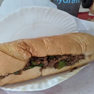 Steak and pepper sandwich