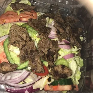 Steak tip salad