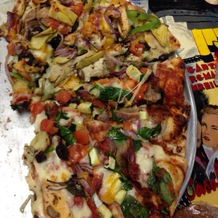 Pesto Supreme and Popeye. This is one of the best pizzas Ive ever had - hands down. The toppings were perfectly cooked. 100%