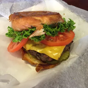 $12 burger,rings and small drink. A bit much but was decent. Staff was very nice.