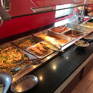 Chicken fajitas / Piccadillo gorditas / charro beans / cheese enchiladas