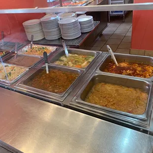 a variety of food items