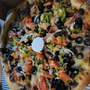 Vegetable pizza!