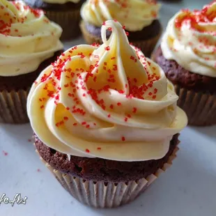 Chocolate Cupcake Sprinkled for Vday!