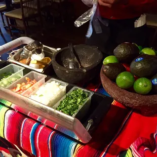 fresh table side guacamole