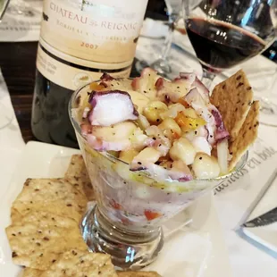 Octopus ceviche