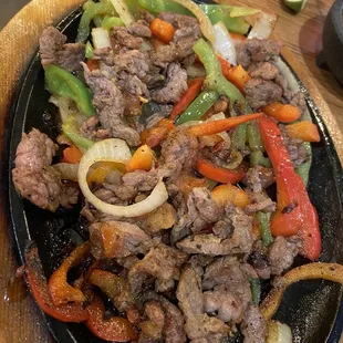 Steak fajitas