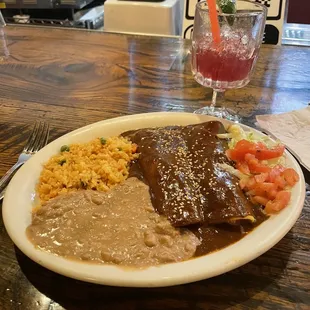 Chicken Mole Enchiladas