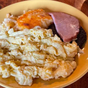 a plate of food on a table