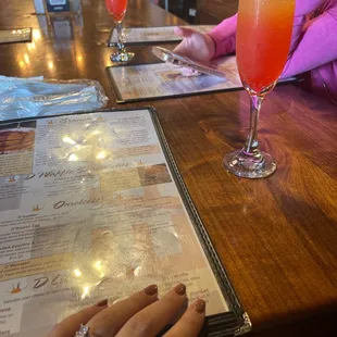Strawberry, pineapple mimosa!