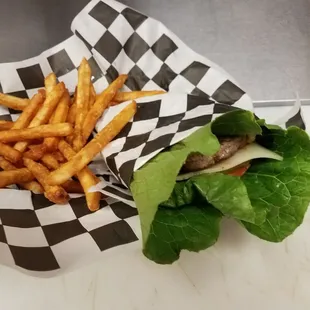 Get your sandwich or burger on a lettuce wrap!!