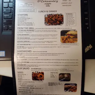 Current menu
