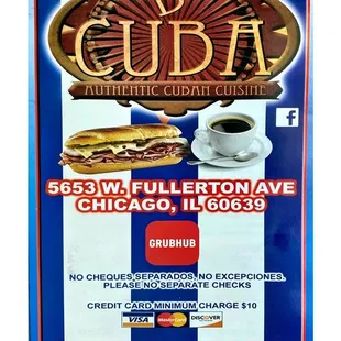 D&apos;CUBA Restaurant. (Fullerton Ave/Central Ave) Authentic Cuban Cuisine. Dine in.Take out. Delivery. Cool!