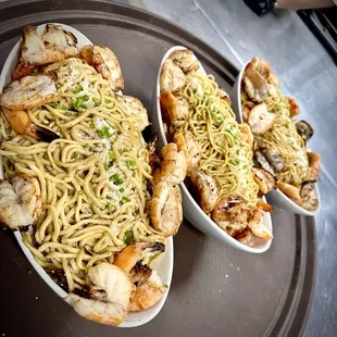 Garlic Noodle w/Cajun Shrimp
